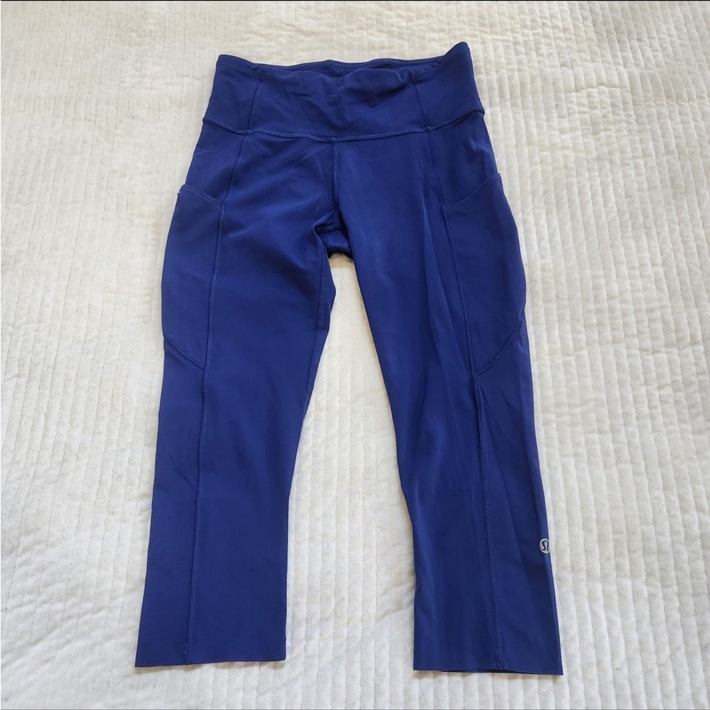 Lululemon Fast And Free Crop 3/4 Leggings, size 6
